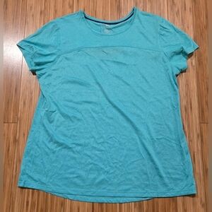 Danskin Now Teal Short Sleeve Top